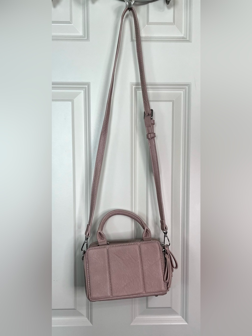Urban Expressions Mini Crossbody Bag in Dusty Rose